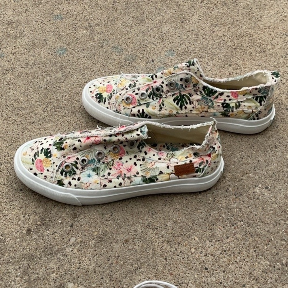 Floral Slip-On Sneakers